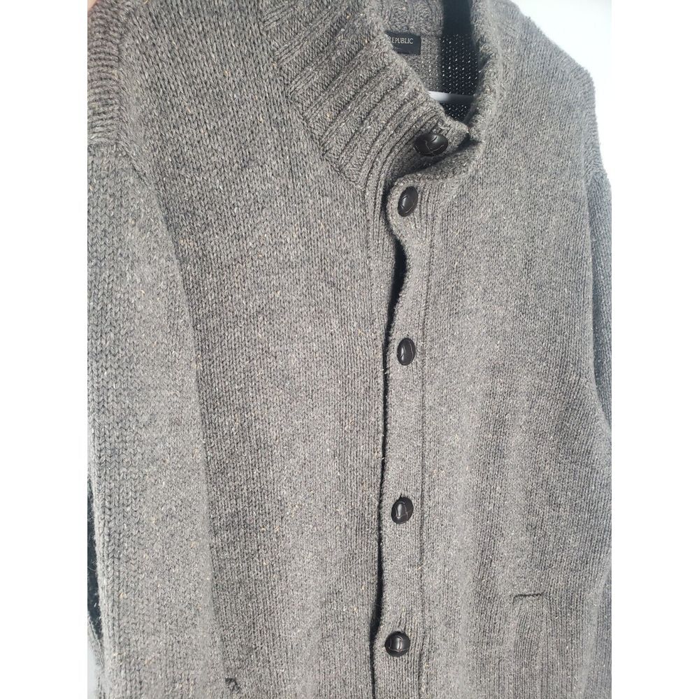 Banana Republic Men's Cardigan Sweater Size XL Full Button Up‎ Wool Nylon Blend